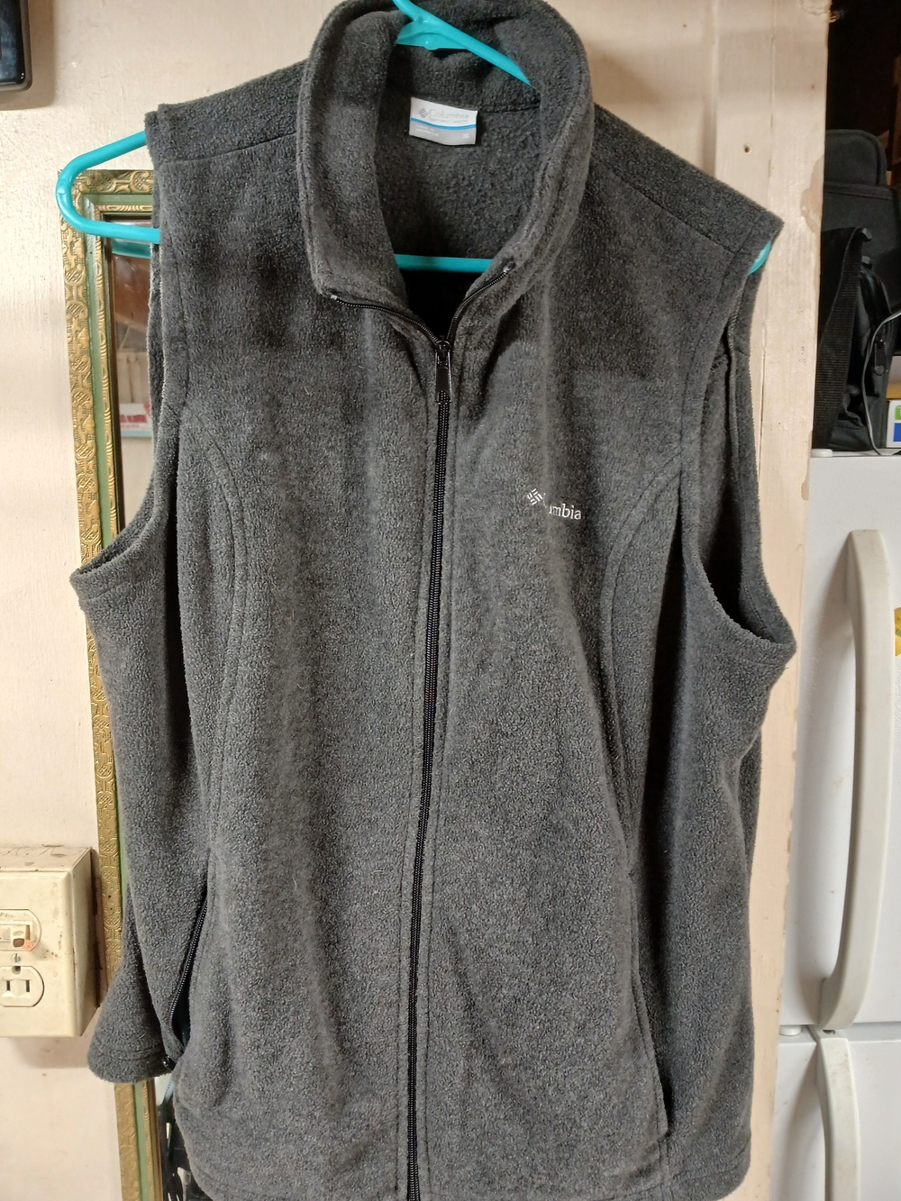Columbia Men's Gray Fleece Vest - Full Zip